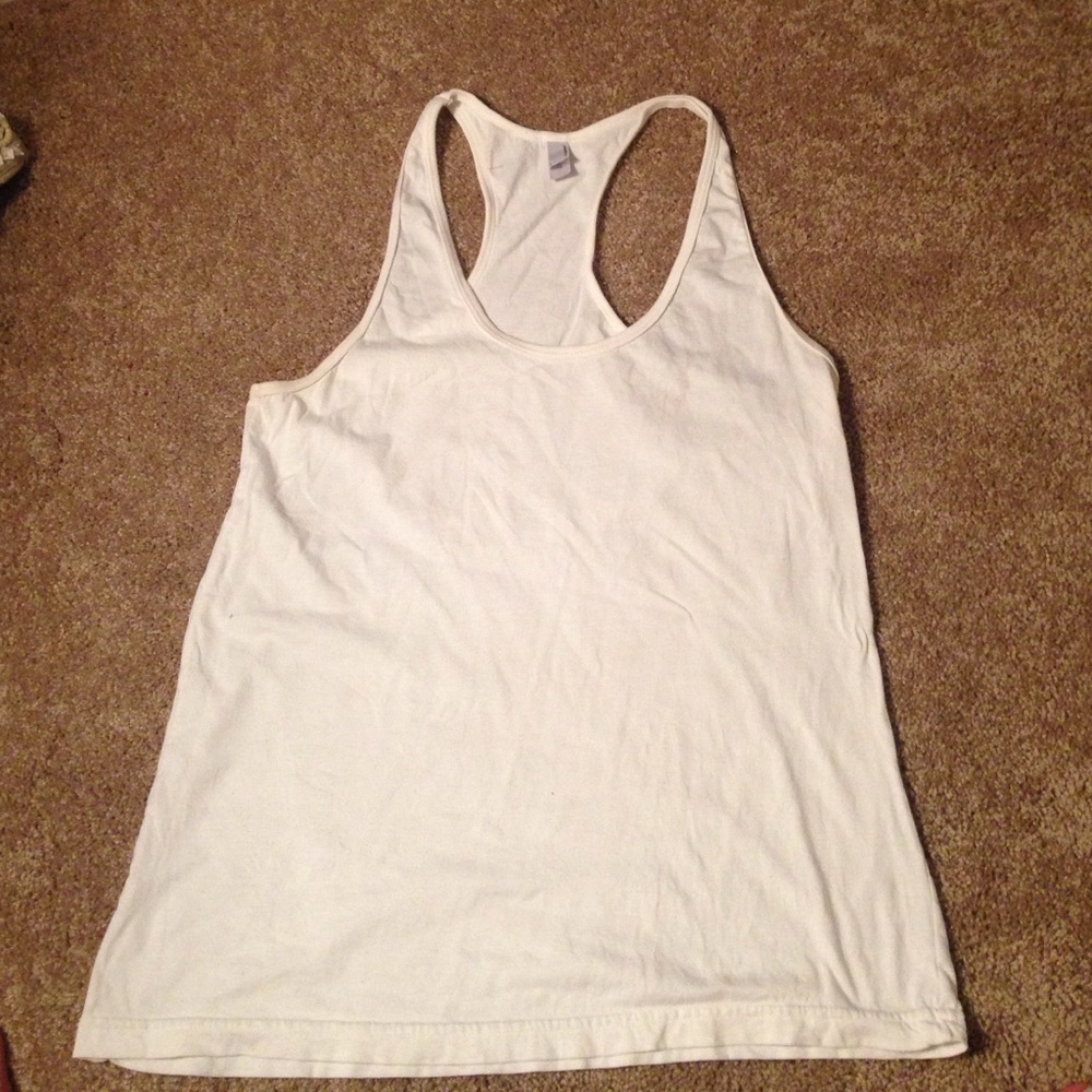 white American‎ apparel racerback tank